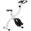 Cyclette Magnetica Pieghevole a 8 Livelli di Resistenza con Seduta Regolabile, in Acciaio, 97x43x110 cm, Nero