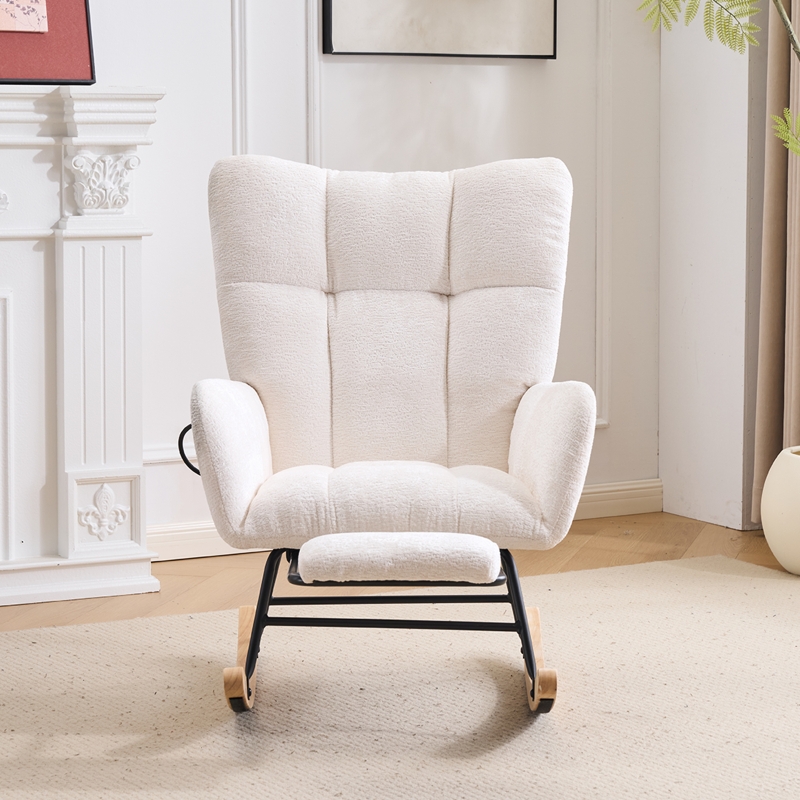 Rocking Chair Nursery with Airbag, Comfy Nursery Rocking Reading Chair ...