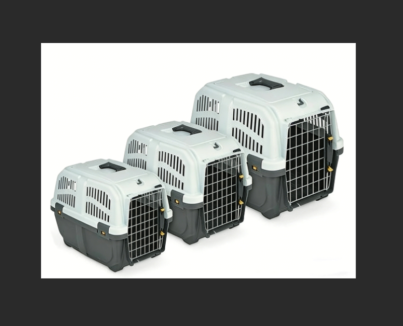 Durable Hard Shell Pet Carrier with Ventilation Slots, Metal Gate ...