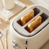 Fully automatic all-in-one bread machine toaster, multi-function toaster for home use, small bread slicer machine, breakfast machine, sandwich maker, stainless steel baking with 6 settings